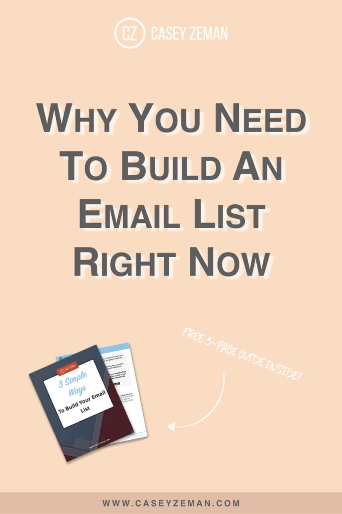 Why You Need To Build An Email List Right Now